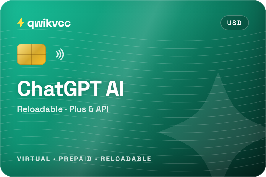ChatGPT AI Reloadable Card virtual card