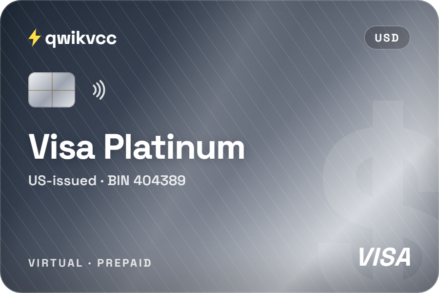 Virtual Visa Platinum virtual card